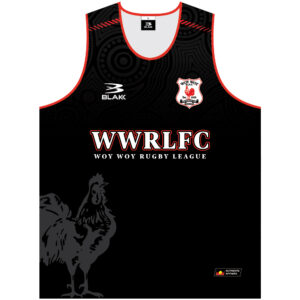 Woy Woy Roosters RLFC Training Singlet 1