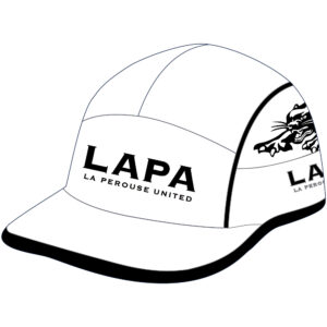 La Perouse United Panthers RLFC 5 Panel Sports Cap 2026 BLACK on white 1