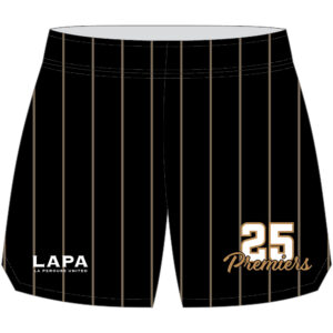 La Perouse United Panthers RLFC Premiers Basketball Shorts Black 1