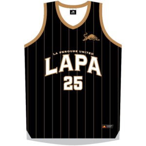 La Perouse United Panthers RLFC Premiers Basketball Singlet Black 1