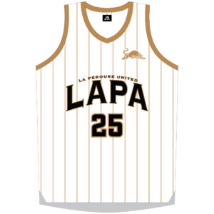 La Perouse United Panthers RLFC Premiers Basketball Singlet White 1