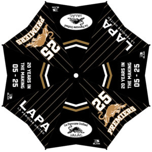 La Perouse Panthers RLFC Sublimated Premiers Umbrella 2026