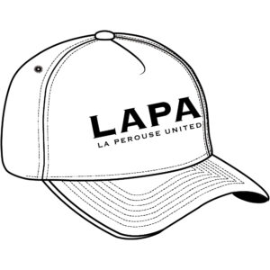 La Perouse United Panthers RLFC A FRame Snapback 2026 black on white 2 a